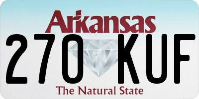 AR license plate 270KUF