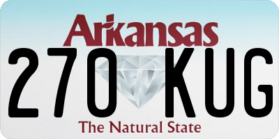 AR license plate 270KUG