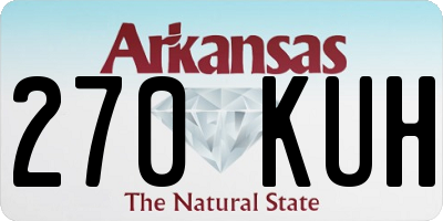 AR license plate 270KUH