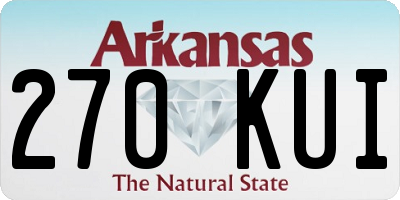 AR license plate 270KUI