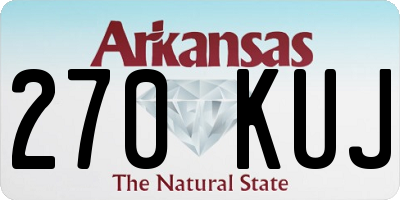 AR license plate 270KUJ