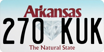 AR license plate 270KUK
