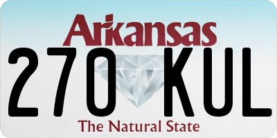 AR license plate 270KUL