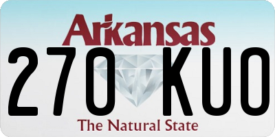 AR license plate 270KUO