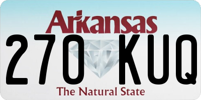 AR license plate 270KUQ