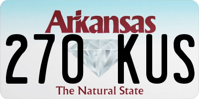 AR license plate 270KUS