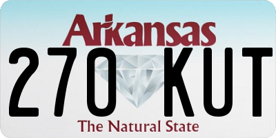 AR license plate 270KUT