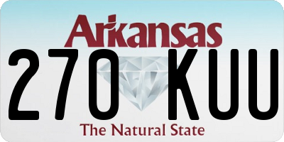 AR license plate 270KUU