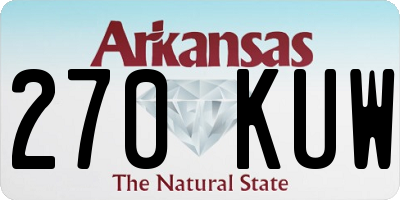 AR license plate 270KUW