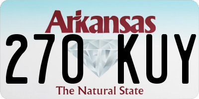 AR license plate 270KUY