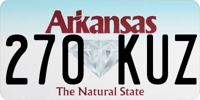 AR license plate 270KUZ