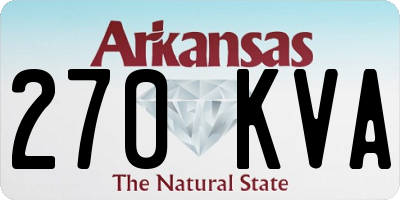 AR license plate 270KVA