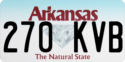 AR license plate 270KVB