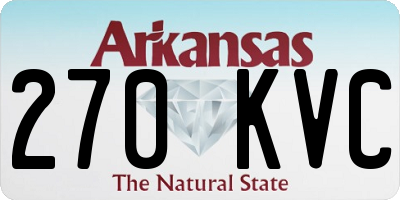 AR license plate 270KVC