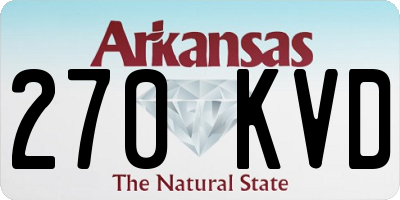 AR license plate 270KVD