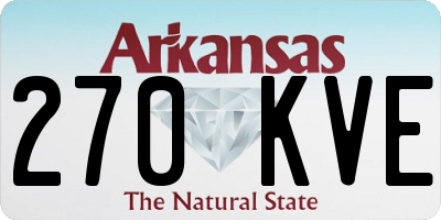 AR license plate 270KVE