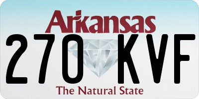 AR license plate 270KVF