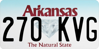 AR license plate 270KVG
