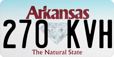 AR license plate 270KVH