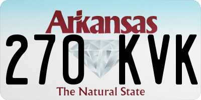AR license plate 270KVK