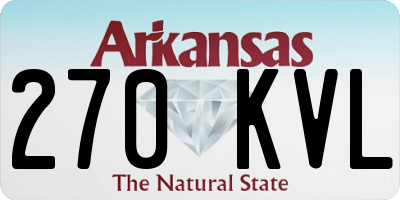 AR license plate 270KVL