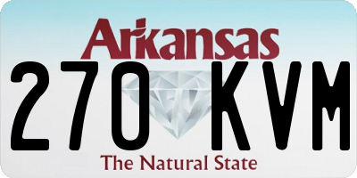 AR license plate 270KVM