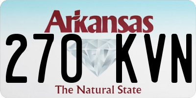 AR license plate 270KVN