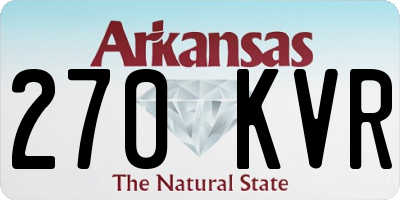 AR license plate 270KVR