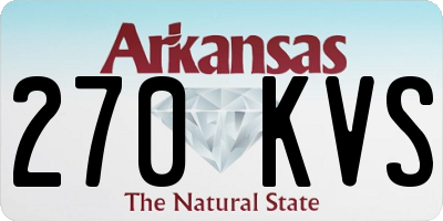 AR license plate 270KVS