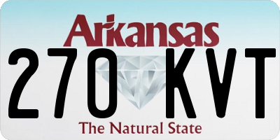 AR license plate 270KVT