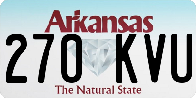 AR license plate 270KVU
