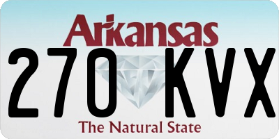 AR license plate 270KVX
