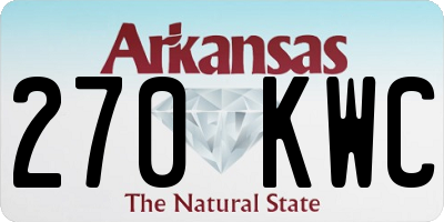 AR license plate 270KWC