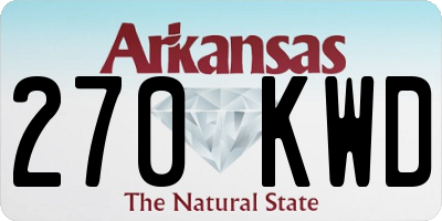 AR license plate 270KWD