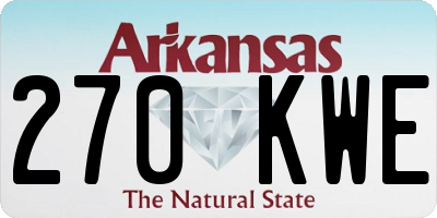 AR license plate 270KWE
