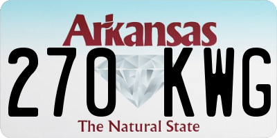 AR license plate 270KWG