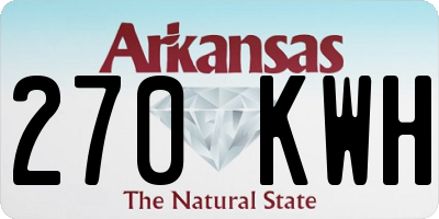 AR license plate 270KWH