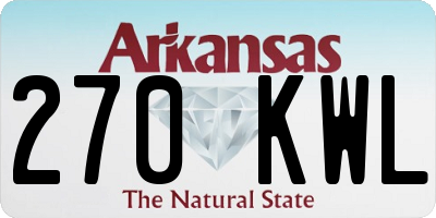 AR license plate 270KWL