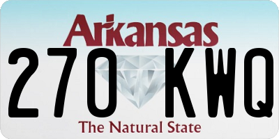 AR license plate 270KWQ