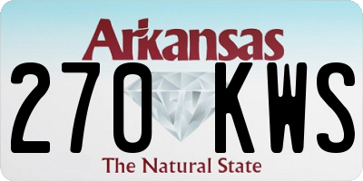 AR license plate 270KWS