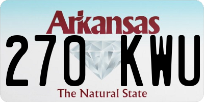 AR license plate 270KWU