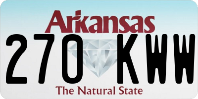 AR license plate 270KWW