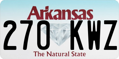 AR license plate 270KWZ