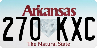 AR license plate 270KXC