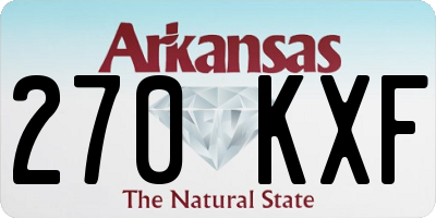 AR license plate 270KXF