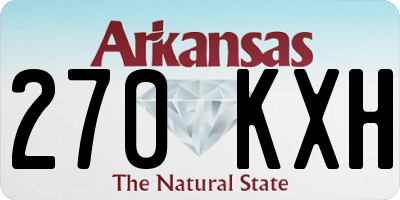 AR license plate 270KXH