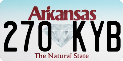 AR license plate 270KYB