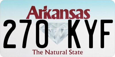 AR license plate 270KYF