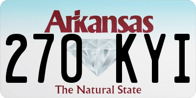 AR license plate 270KYI