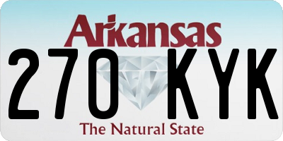 AR license plate 270KYK
